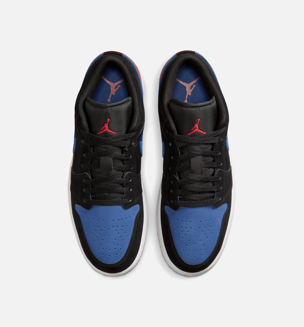 Air Jordan 1 Low Men's Shoes - Black/Summit White/True Blue/Varsity Red