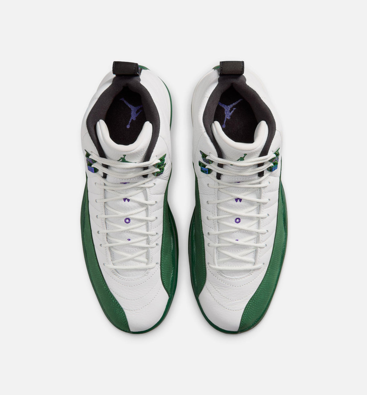 Air Jordan 12 Retro Idols Become Rivals Men's Lifestyle Shoe - Summit White/Gorge Green/Fierce Purple