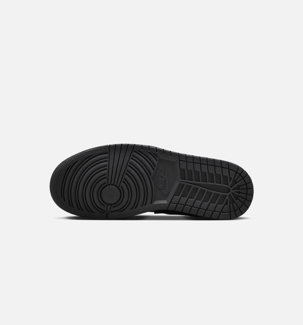 Air Jordan 1 Low Patent Elephant Women's Lifestyle Shoe - Black/Black/White/Metallic Silver