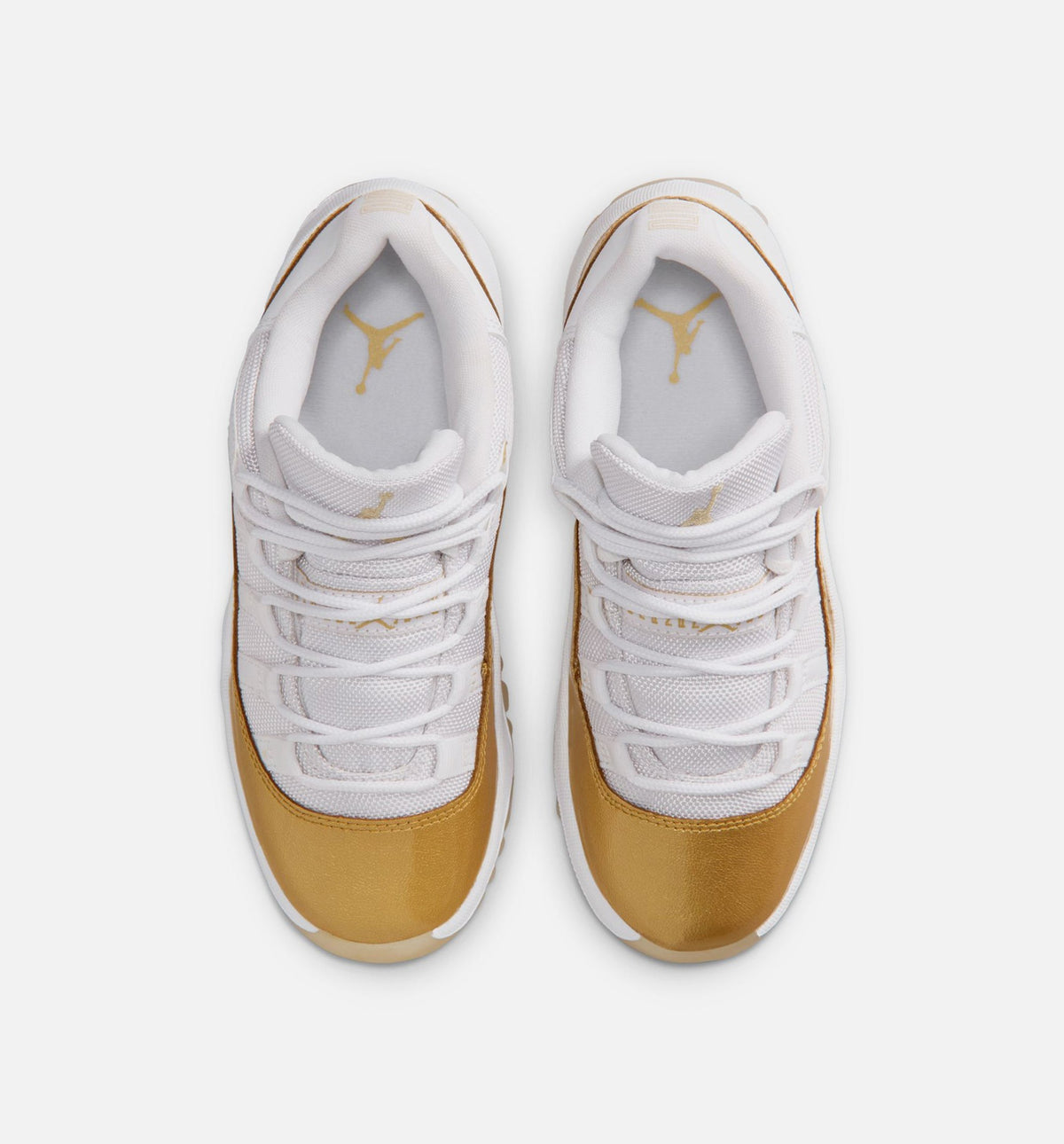 Air Jordan 11 Retro Low Mother's Day Preschool Lifestyle Shoe - White/Metallic Gold/Team Gold