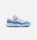 Air Jordan 11 Retro Low University Blue Preschool Lifestyle Shoe - White/University Blue/Black